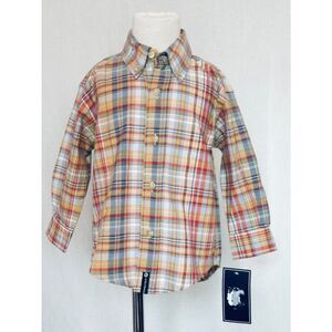 NEW KITESTRINGS Boys 3T Plaid Button-down Shirt